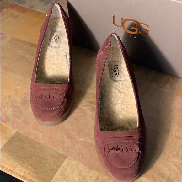 COPY - UGG Suede Wedge Heels - Picture 4 of 8